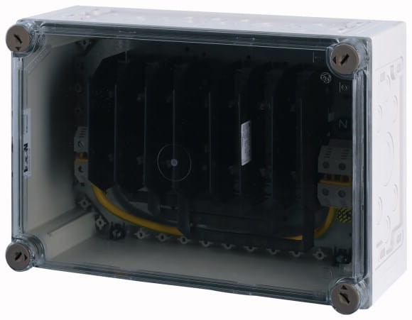 Eaton Industries France SAS - Coffret à fusibles, 2x embase 3p NH00 100A, HxLxP=250x375x150mm