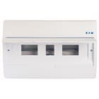 Eaton Industries France SAS - Coffret encastré IP40, 1 rangée, 18 mod, porte blanche