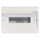 Eaton Industries France SAS - Coffret encastré IP40, 1 rangée, 12 mod, porte blanche