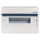 Eaton Industries France SAS - Coffret en saillie IP40, 1 rangée, 12 mod, porte transparente