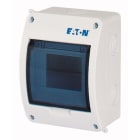 Eaton Industries France SAS - Coffret en saillie IP40, 1 rangée, 5 mod, porte transparente