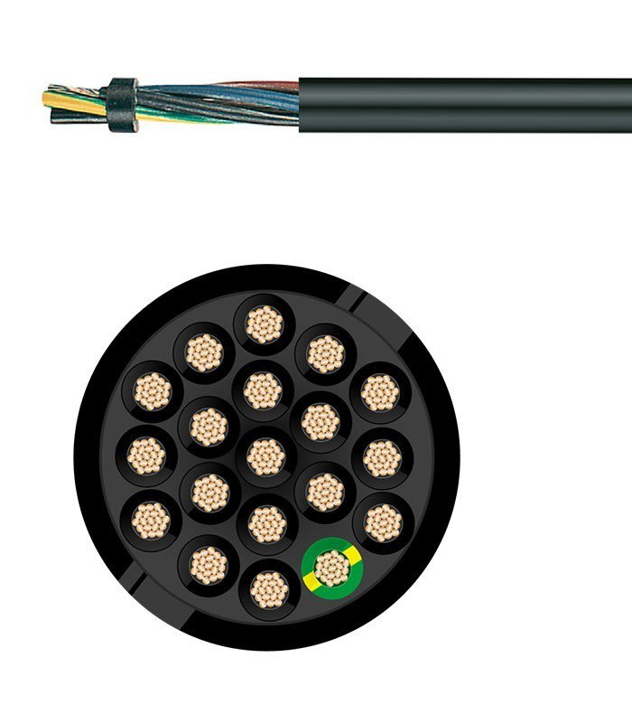 Cables Generiques courant fort - H07RNF 18G1,5 COUPE