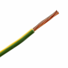 Cables Generiques courant fort - Fil H07V-R 25 mm² Vert/Jaune à la coupe