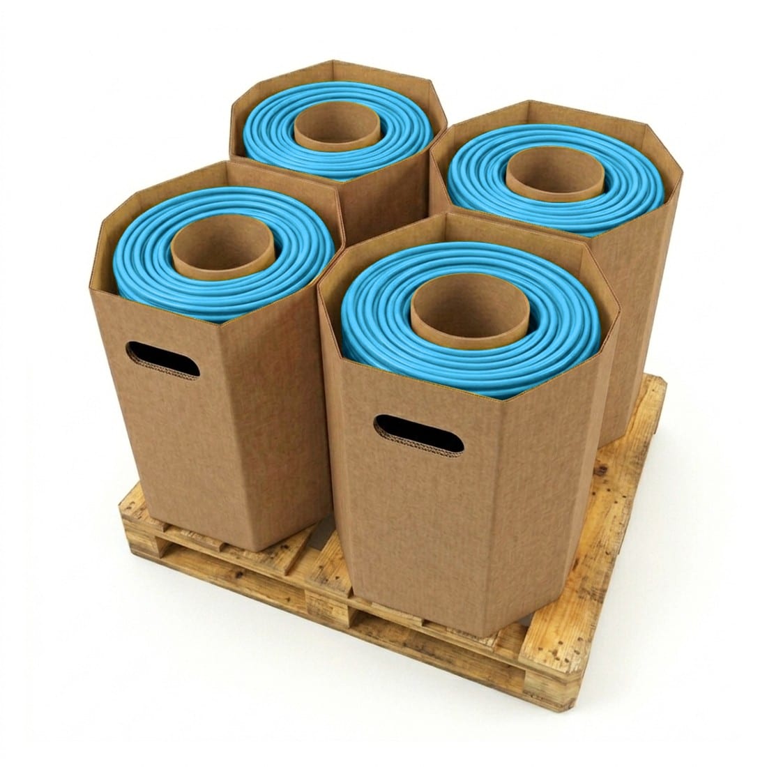Cables Generiques courant fort - H07VU 1,5 mm² Bleu 5012 en fût de 16000 m