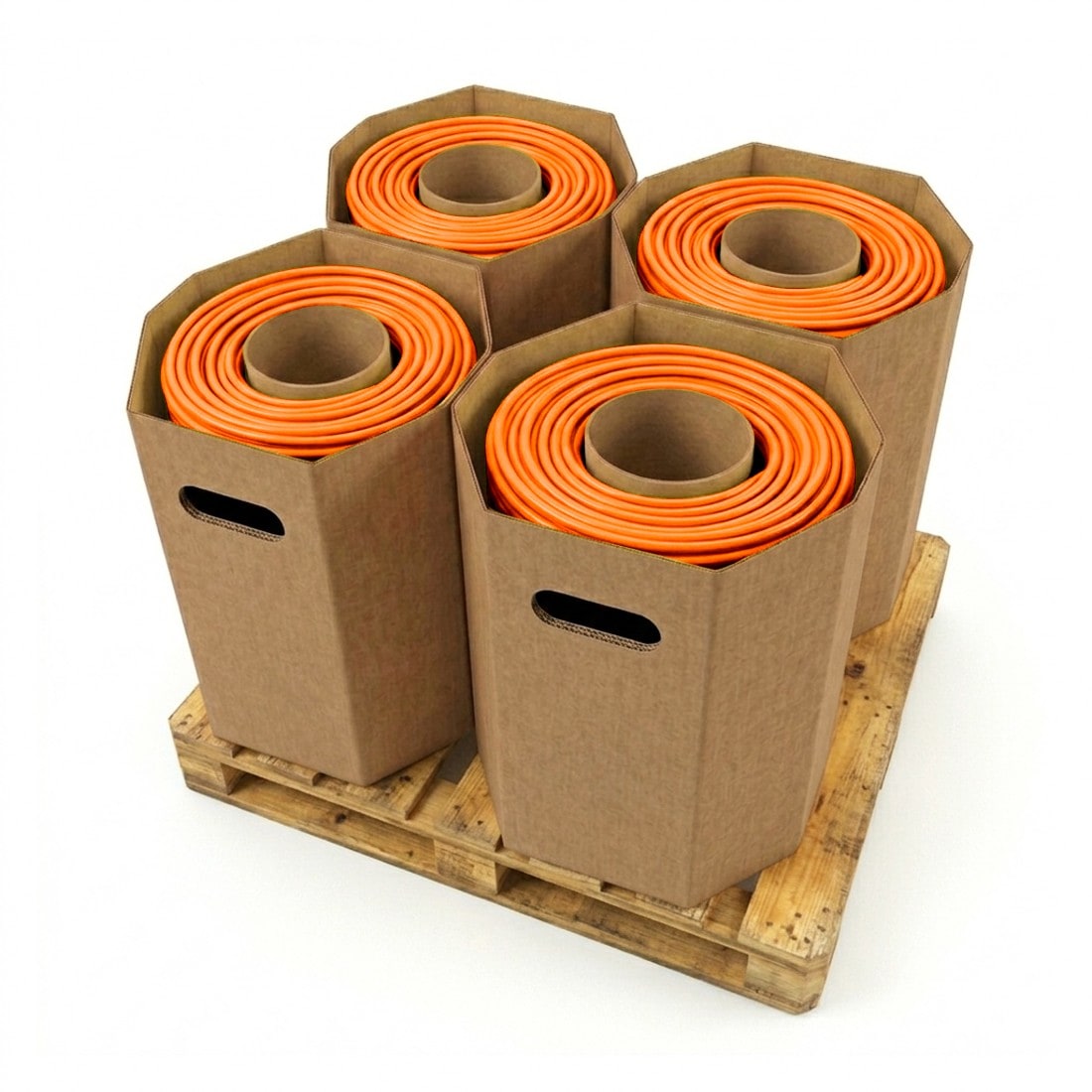 Cables Generiques courant fort - H07VU 1,5 mm² Orange en fût de 16000 m