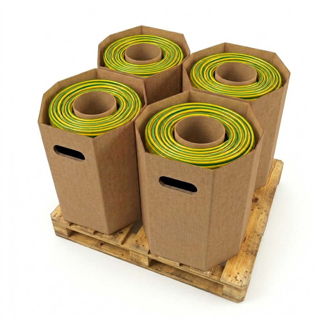 Cables Generiques courant fort - H07VU 2,5 mm² Vert/Jaune en fût de 10000 m