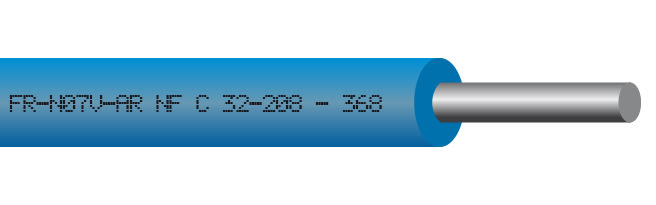 Cables Generiques courant fort - FRN07VAR 25 ALU BLEU COUPE
