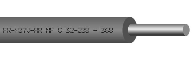 Cables Generiques courant fort - FRN07VAR 35 ALU NOIR COUPE