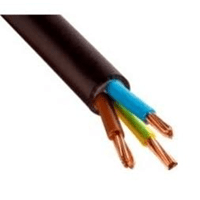 Câble blindé rigide 3G1.5 mm² - électricité biocompatible
