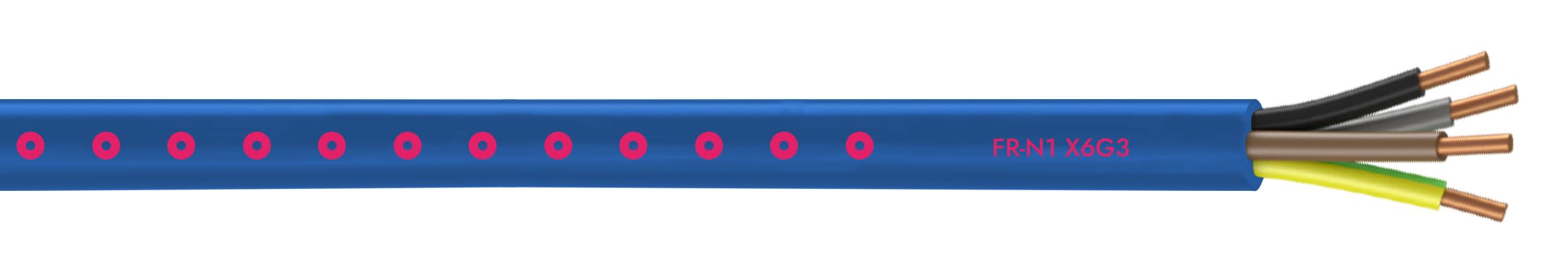 Cables Generiques courant fort - FRN1X6G3 4G1,5 COUPE