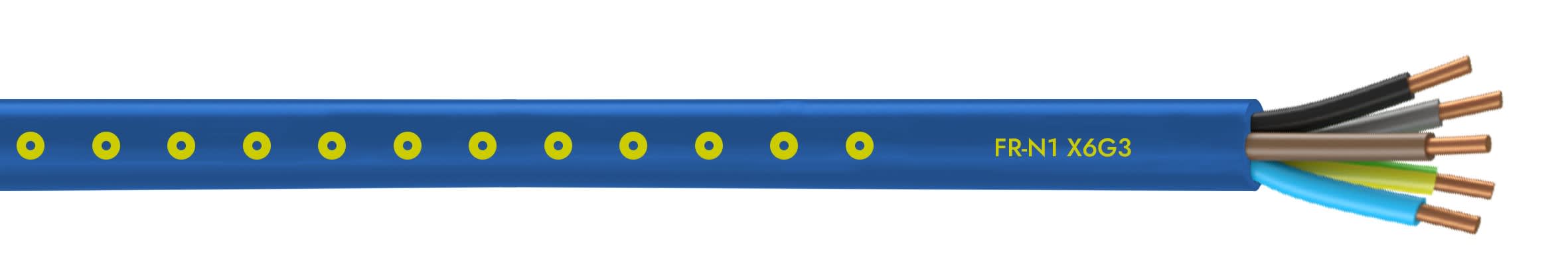 Cables Generiques courant fort - FRN1X6G3 5G2,5 T500