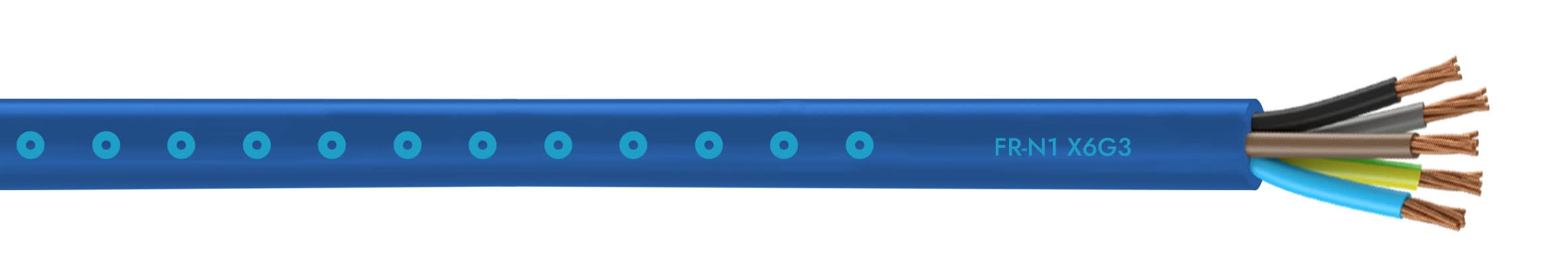 Cables Generiques courant fort - FRN1X6G3 5G6 COUPE