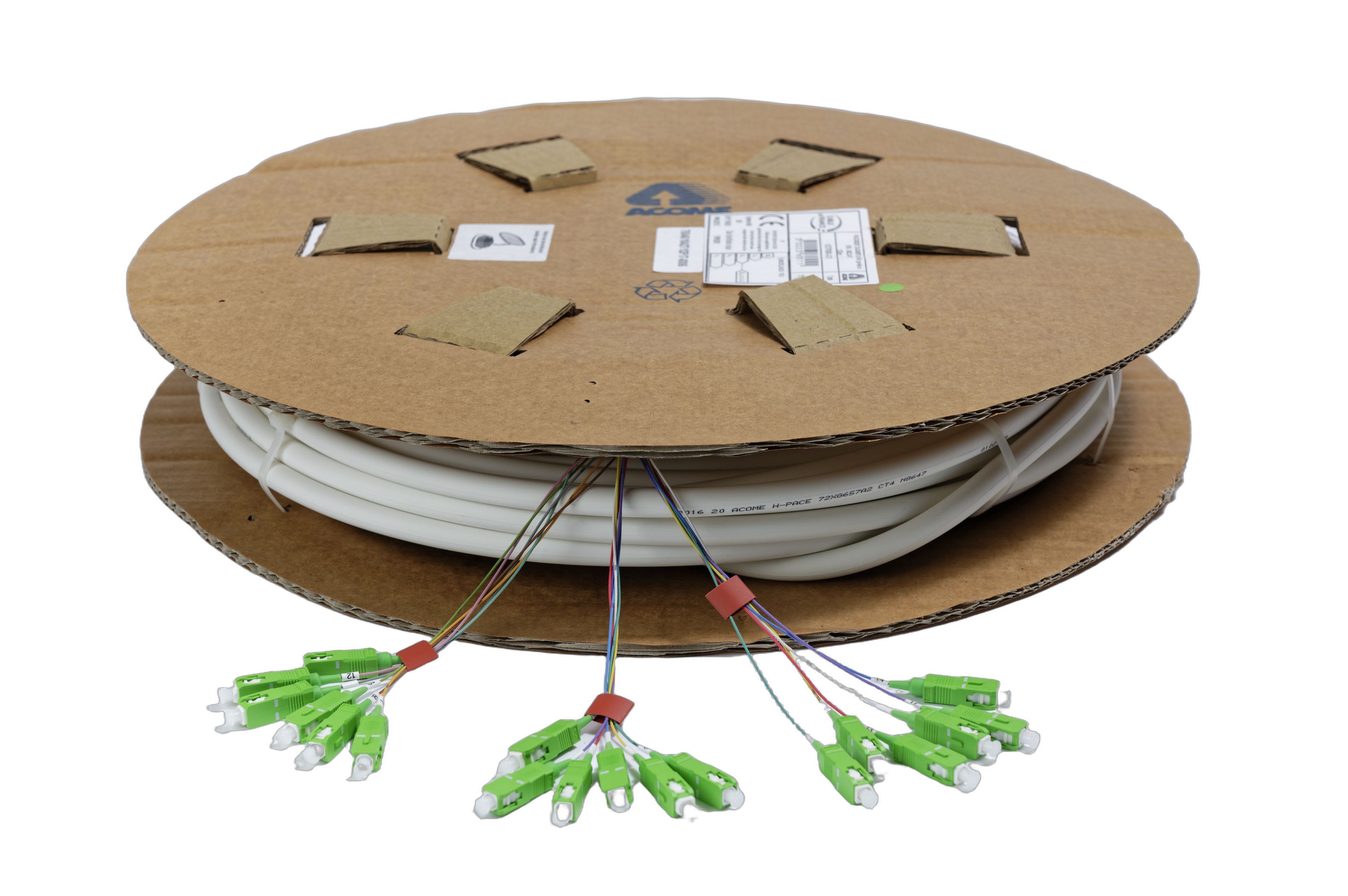 Acome - PAD 3828 - 72 Fibres - G657A2 - Modulo 4 - préconnectorisé à 50% - SC/APC -