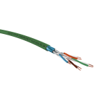 Acome - Câble F/FTP cat6A LSOH-FR 2x4P touret 500m vert Cca