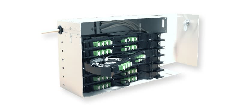 Acome - iCOR-UNI-OC-6M Coffret optique mural à clefs (sans modules)