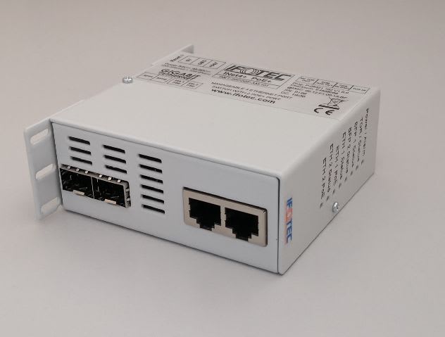 Acome - Switch durci 4 ports RJ 10/100/1000 Mbits/s dont 2 ports PoE+ et  2 ports SFP