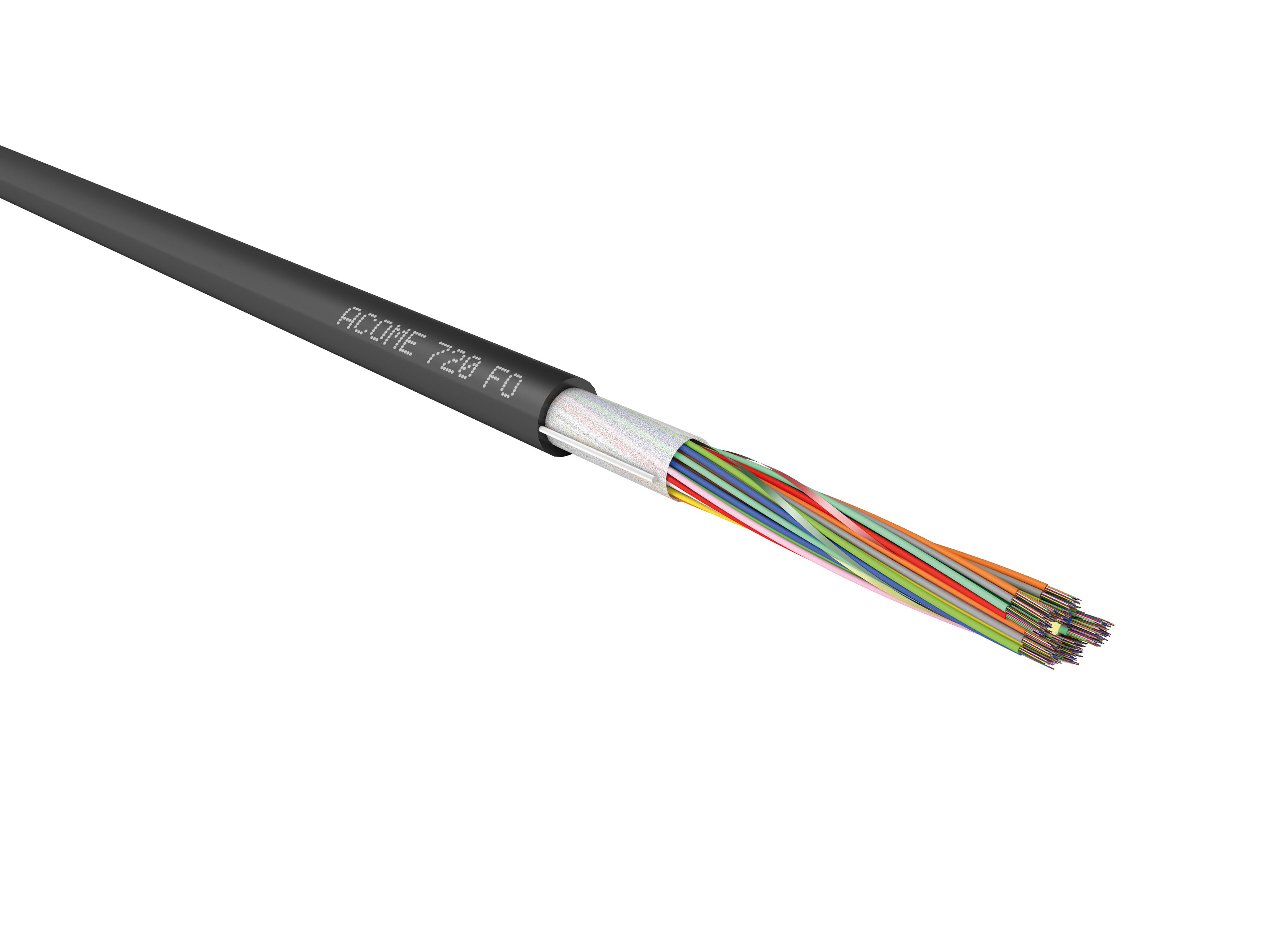 Acome - Câble conduite 432 Fo M12 tirage micro-module diélectriqueG652D