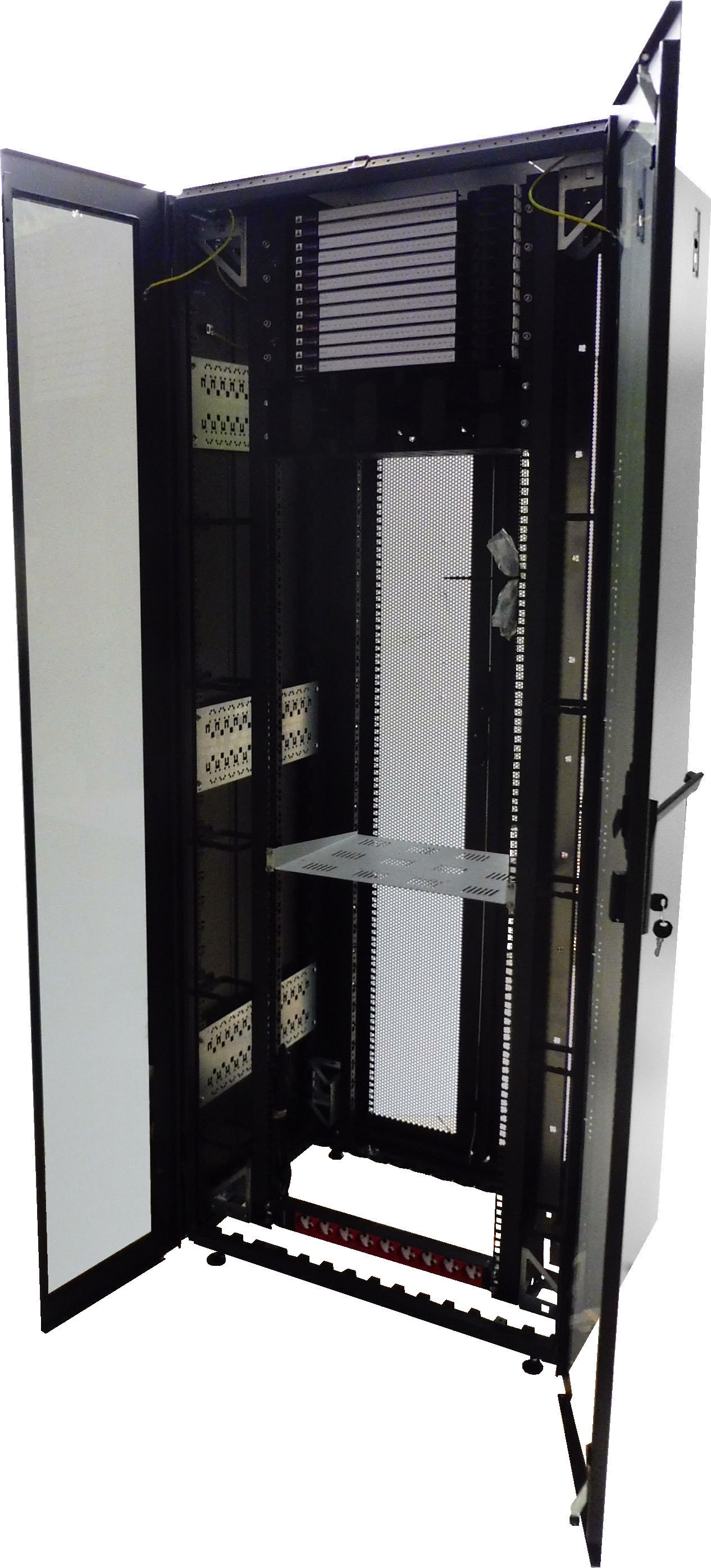 Acome - Baie de brassage 19 pouces, hauteur 42U, 2000x600x800mm noire