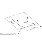 Acome - Platine de fixation pour ONT - Couleur RAL9005