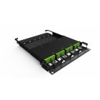 Acome - Tiroir iROC 1U 144 fibres OS212 cassettes 12FO + 6 raccords LC/APC Duplex