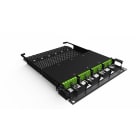 Acome - Tiroir iROC 1U 144 fibres OS212 cassettes 12FO + 6 raccords LC/APC Duplex