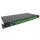 Acome - Tiroir iLIA équipé de 1 coupleur PLC 1 vers 8, 10 raccords SC/APC SX 2 in 8 out