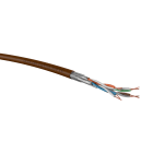 Acome - Câble S/FTP cat7a LSOH-FR 4P touret 500m marron Cca