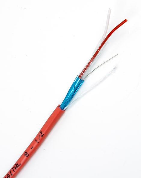 Acome - Câble de téléphonie SYT1 Alarme 2 paires AWG20 touret 500m Rouge ZH Cca