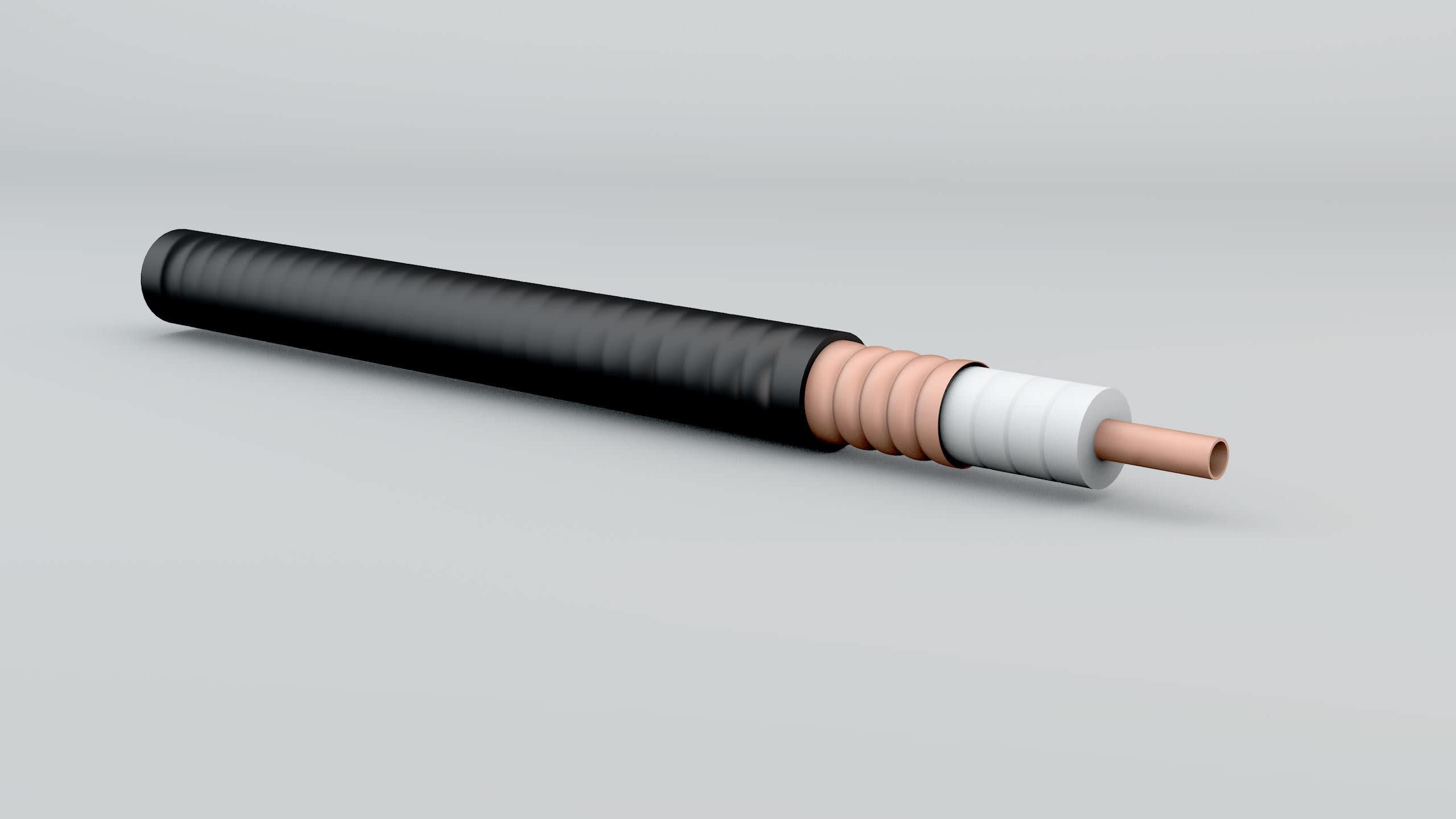 Acome - Cable coaxial HPL 50 Ohms 7/8pouce Low Attenuation LSOH Cca noir