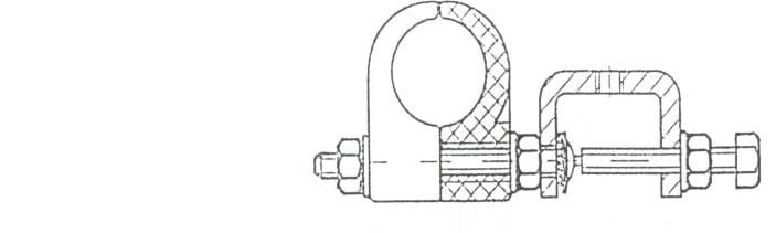 Acome - Fixation 1 emplacement pour câble coaxial 1/2 pouce flexible