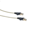 Acome - Cordon cuivre S-FTP Catégorie 6A Gaine LSOH Gris 0,5m, certifié Channel