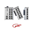 Acome - Extension 12 RJ45 pour micro commutateur indus PoE+ 12 ports RJ45