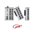 Acome - Commutateur industriel Giga / 12 ports : 8RJ45 + 4 combo RJ45-SFP