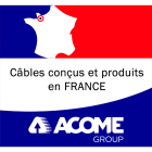 Acome - Câble de téléphonie SYT1 Fireprotect 3 paires AWG20 couronne 100m Marron ZH Cca
