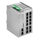 Acome - Extension 12 RJ45 pour micro commutateur indus PoE+ 12 ports RJ45