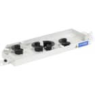 Acome - iREP - Tiroir optique pivotant droite 1U 19'' avec plateau et 4 demi-rayonneurs