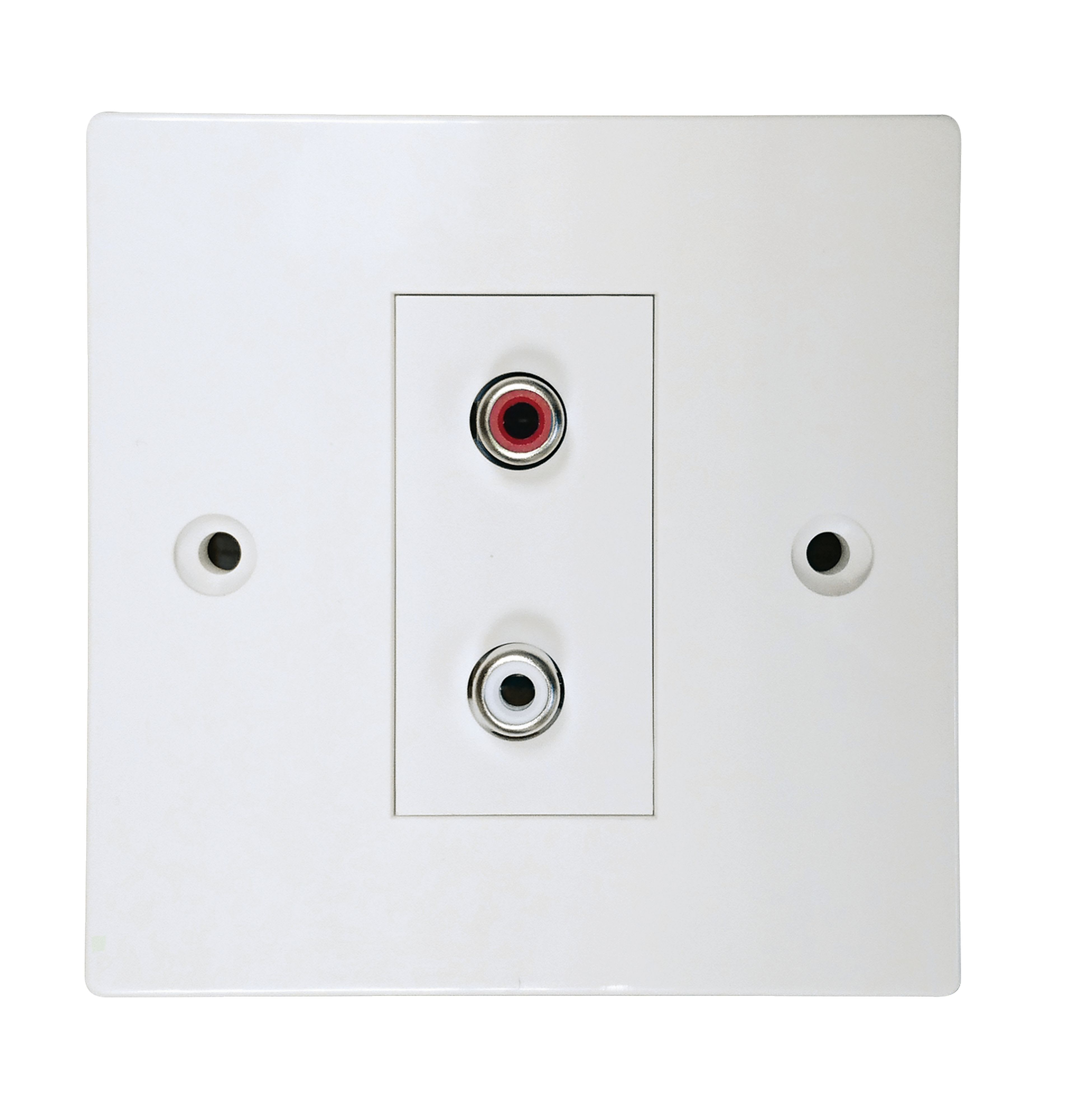 Majorcom - Prise murale RCA stéréo femelle 2 modules