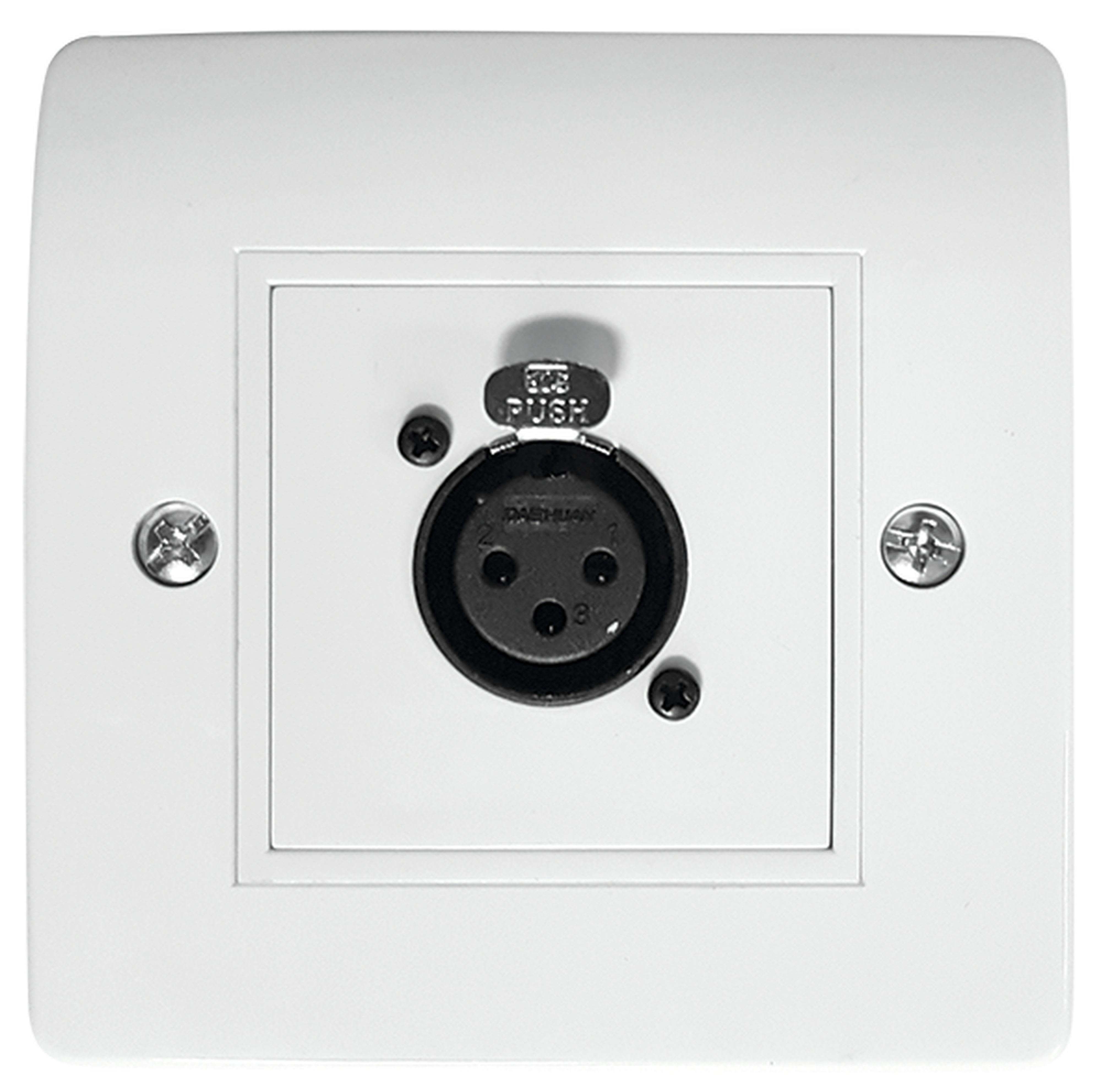 Majorcom - Prise murale XLR 3 broches femelle 2 modules