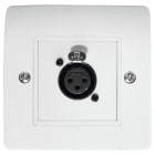 Majorcom - Prise murale XLR 3 broches femelle 2 modules