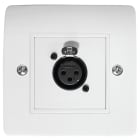 Majorcom - Prise murale XLR 3 broches femelle 2 modules