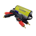 Majorcom - Cordon isolateur de masse 2 x RCA mâle vers 2 x RCA femelle