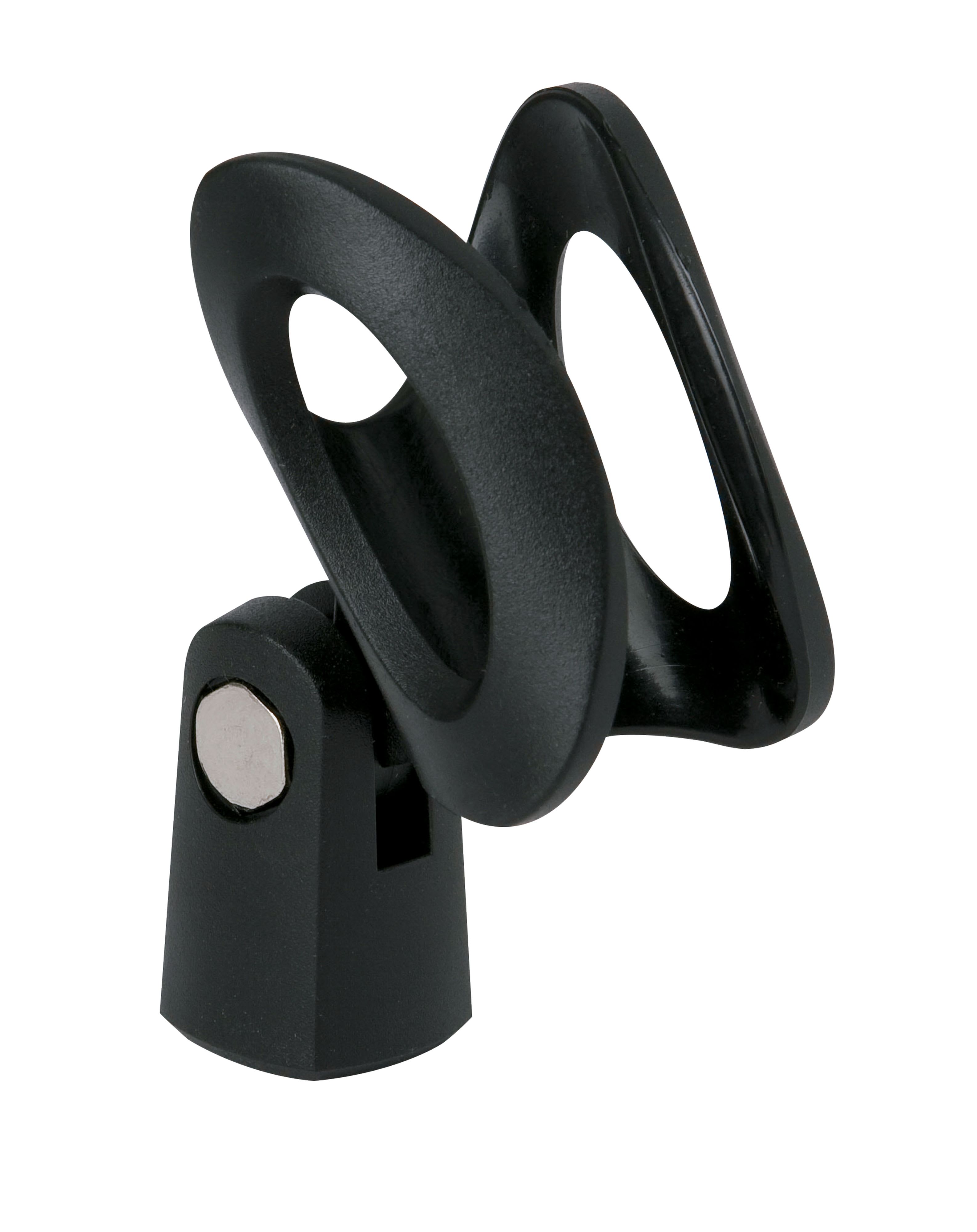 Majorcom - Pince microphone en plastique noir pour microphones