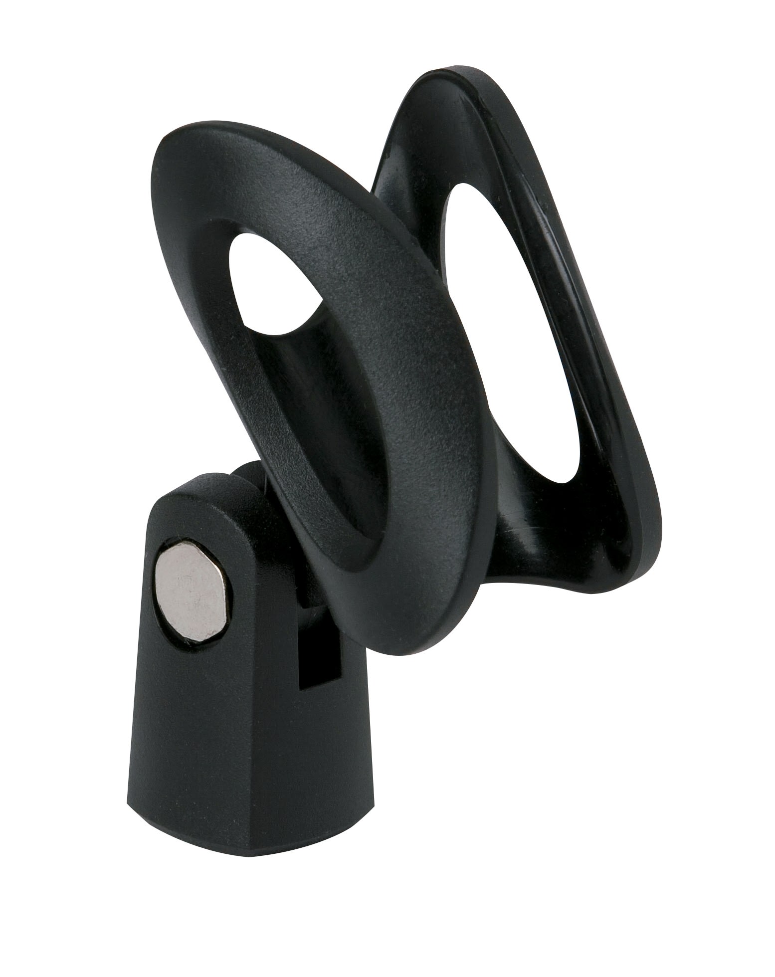 Majorcom - Pince microphone en plastique noir pour microphones