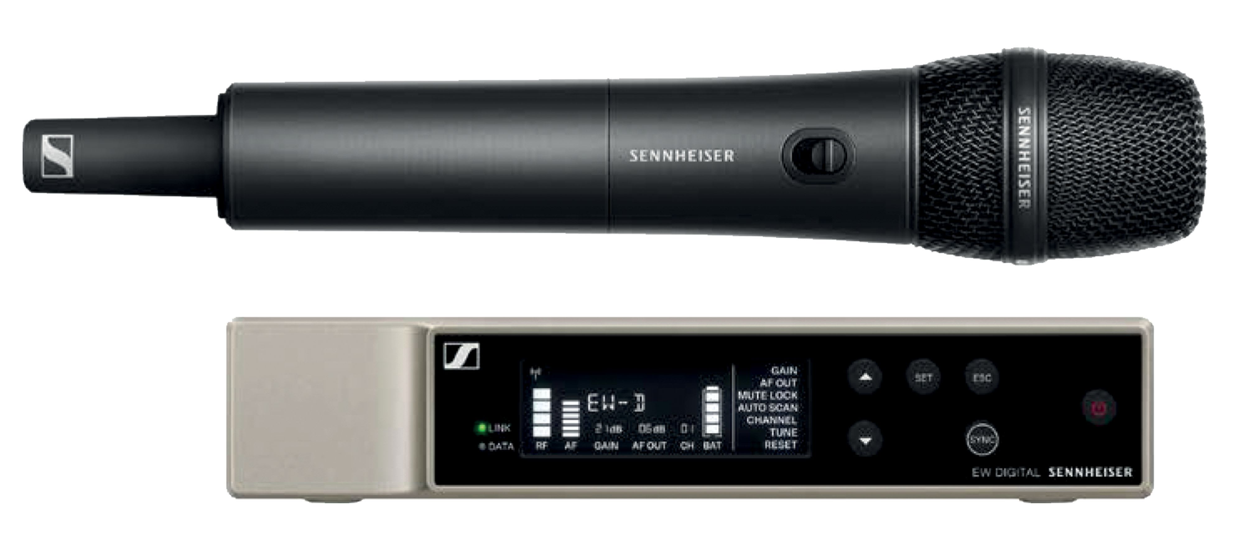 Majorcom - Ensemble émetteur main et récepteur sans fil numérique