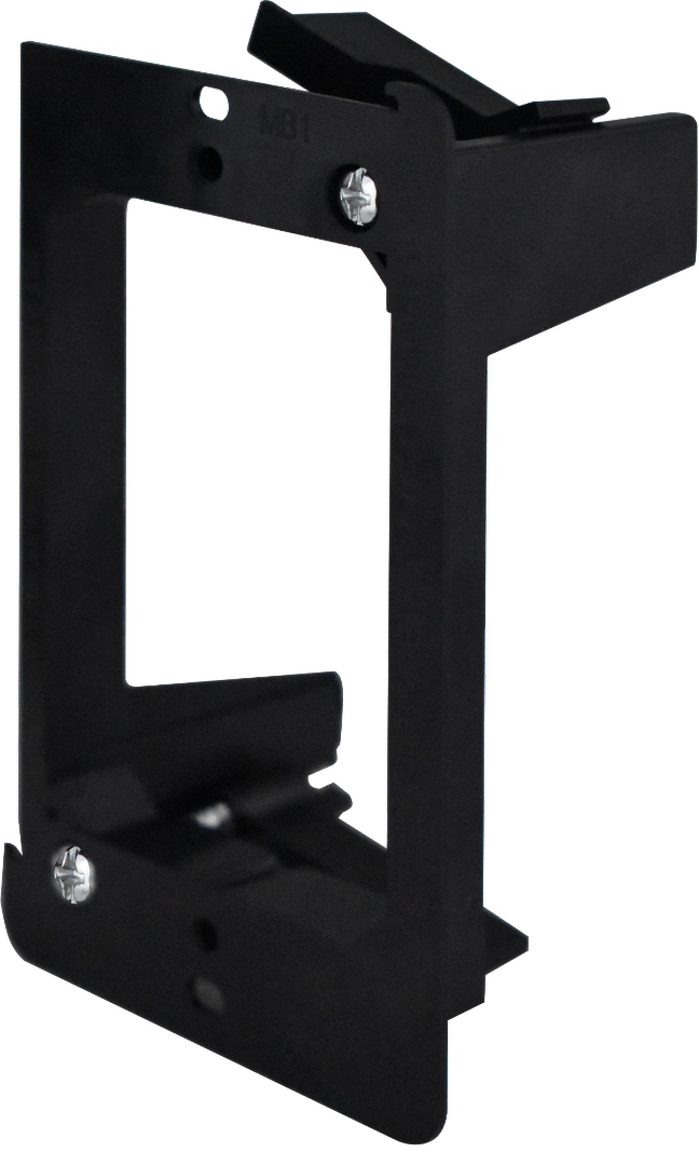 Majorcom - Plaque d'encastrement noire pour platines murales