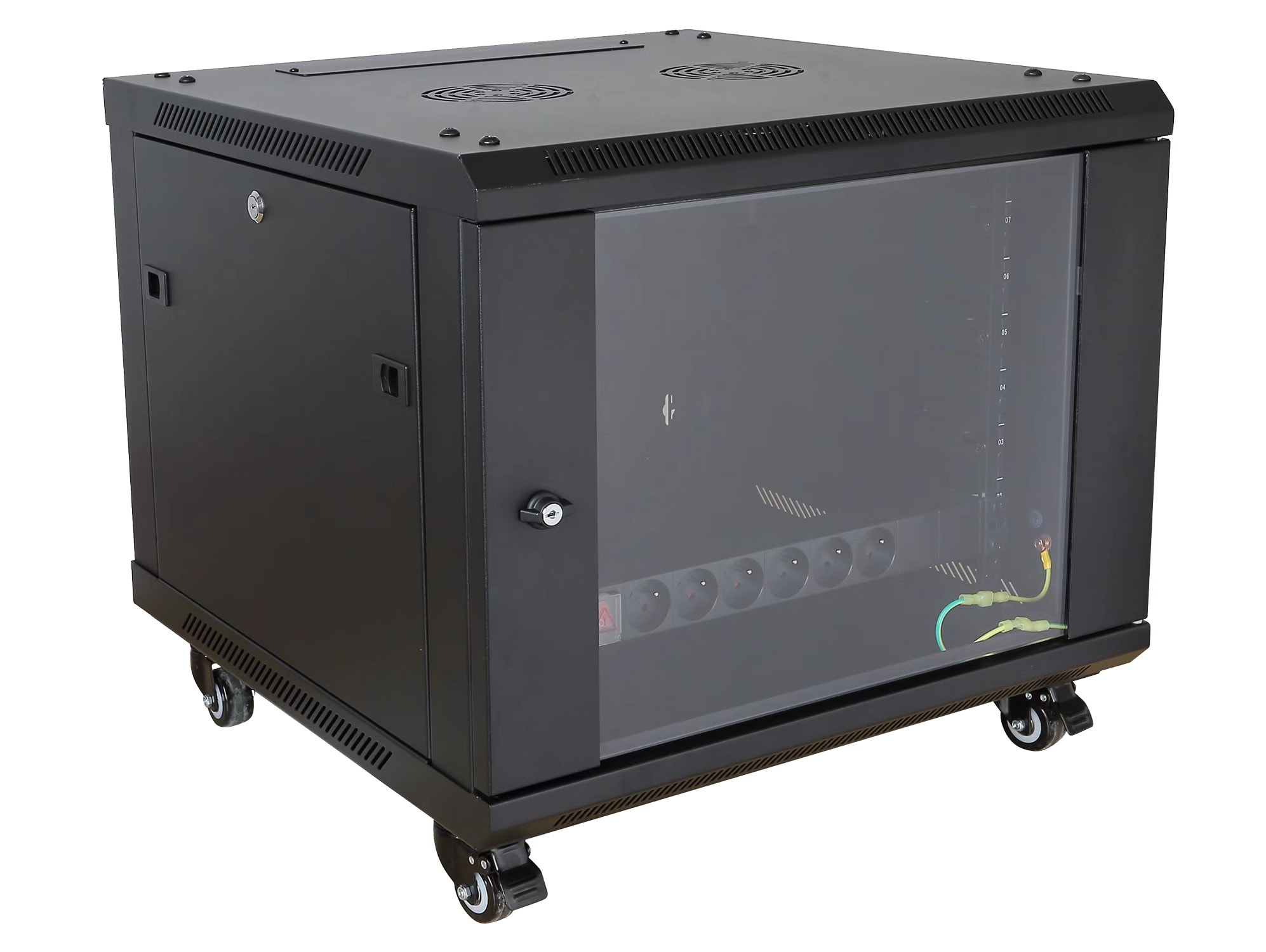 Majorcom - Rack 19'' 8U 600x600mm monté, non câblé