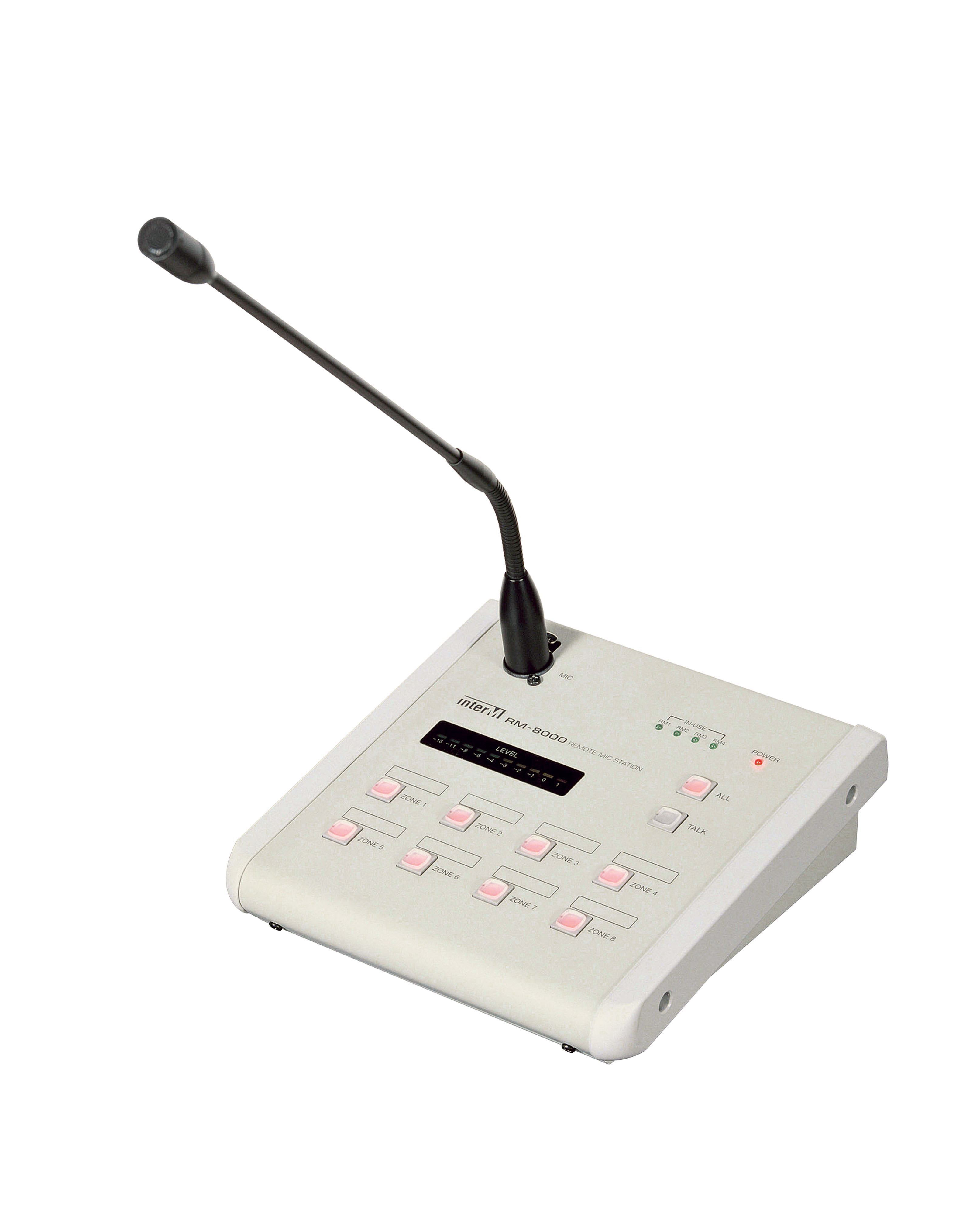 Majorcom - Pupitre microphone d'appel sélectif 8 zones pour PX-8000