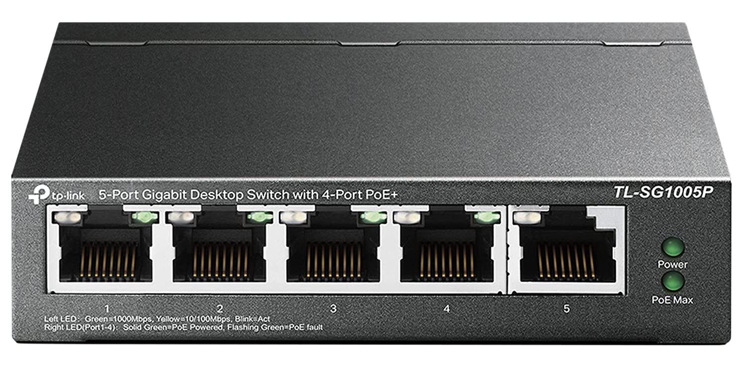 Majorcom - Switch Ethernet 5 ports Gigabit dont 4 ports PoE
