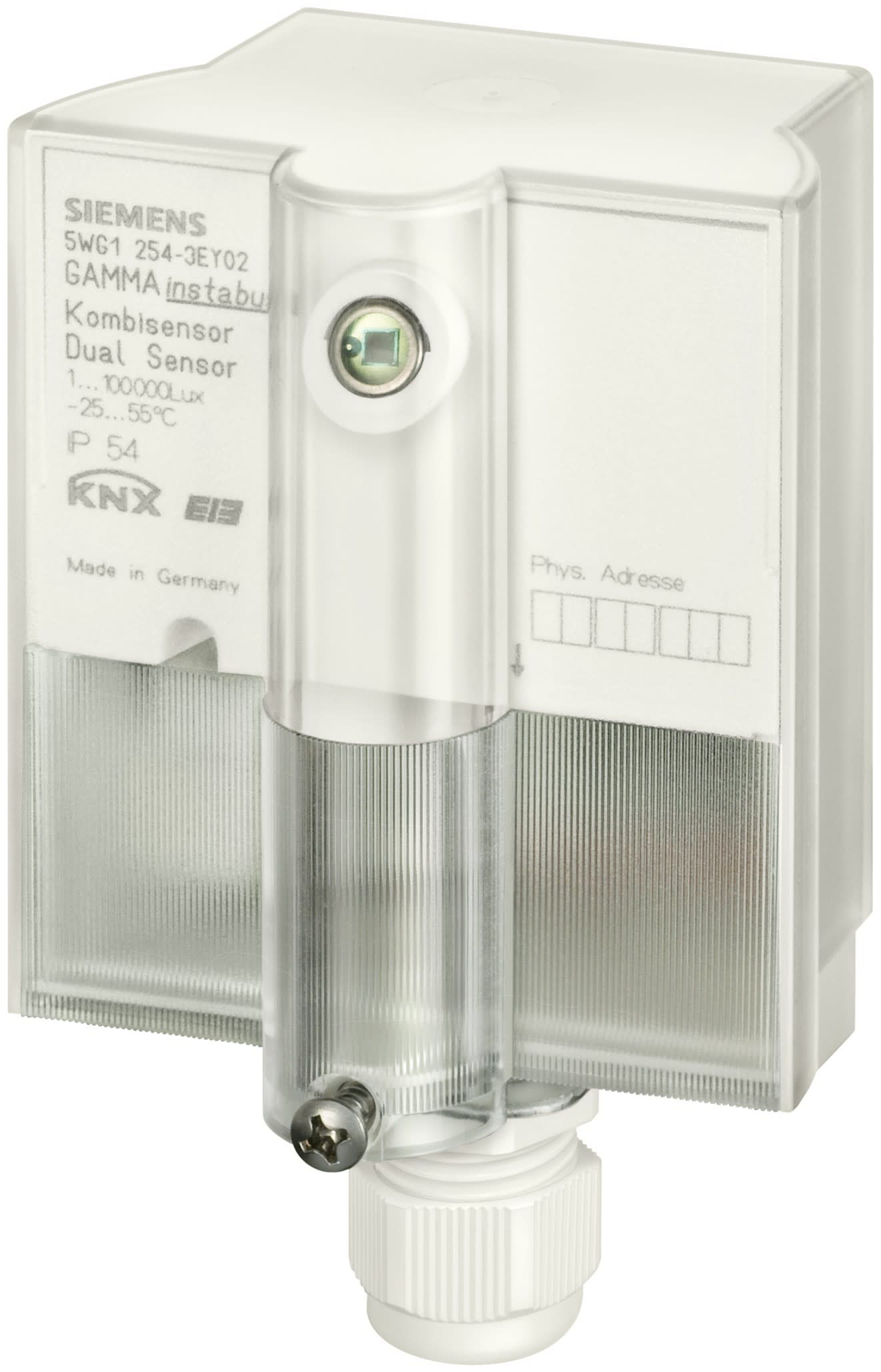 Siemens IBT - AP254 02 capteur combine temp + lum knx