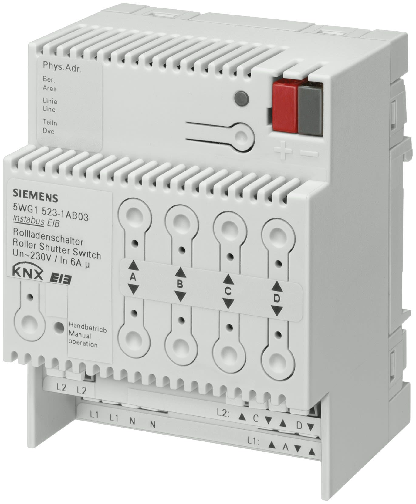 Siemens IBT - Actionneur de store knx, 4x230vca 6a